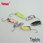 YAPADA Spoon 006 Tinplate 2.5g 6pcs/lot Multicolor Metal Spoon Fishing Lures