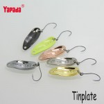 YAPADA Spoon 006 Tinplate 2.5g 6pcs/lot Multicolor Metal Spoon Fishing Lures