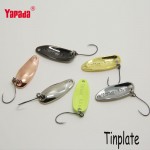 YAPADA Spoon 006 Tinplate 2.5g 6pcs/lot Multicolor Metal Spoon Fishing Lures