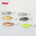 YAPADA Spoon 007 Loong Scale 5g 34mm 6pcs/lot Multicolor Metal Spoon Fishing Lures