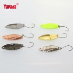 YAPADA Spoon 008 Vermin 5g 36mm 6pcs/lot Multicolor Metal Spoon Fishing Lures