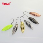 YAPADA Spoon 008 Vermin 5g 36mm 6pcs/lot Multicolor Metal Spoon Fishing Lures