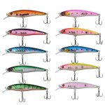 YOUGLE 10 Pcs/Lot 4.3 inch Fishing Lure Lures Minnow Bass Fish Hook Fishing Bait Swimbait Tackle Life-like