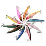 YOUGLE 10 Pcs/Lot 4.3 inch Fishing Lure Lures Minnow Bass Fish Hook Fishing Bait Swimbait Tackle Life-like