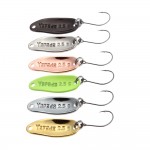 Yapada 6Pcs/lot 3.5g 2.5g 1.5g Loong Scale Metal Spoon Fishing Lure Spoon Sequin Paillette Hard Baits