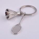 badminton battledore keychain sport style key chain pendant key ring for the key woman handbag pendant accessories charms