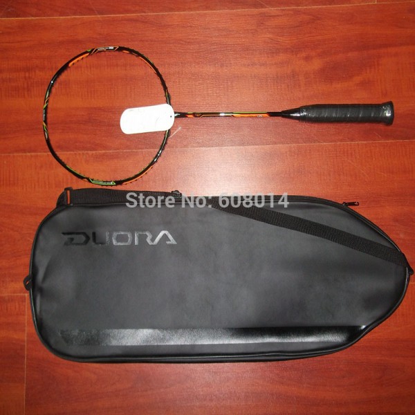 badminton racket DUORA 10 with badminton string 100% carbon fibre high quality with T-Joint 2 pcs/lot