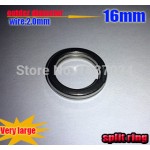 fishing split rings wire2.0*OD16mm  quantily100pcs/lot  the best quality 304 stainless steel test137kg Strengthen the hardness