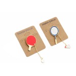 free shipping 10pcs/lot fashion jewelry accessories metal table tennis badminton racket enamel pin