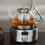 free shipping Induction cooker special glass teapot thickening stainless steel cooker tea pot electric ceramic stove set