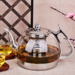 free shipping Induction cooker special glass teapot thickening stainless steel cooker tea pot electric ceramic stove set