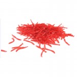 hot-selling 200pcs Smell red worm lures 2cm soft bait carp fishing lure set artificial fishing tackleFREESHIPPING