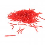 hot-selling 200pcs Smell red worm lures 2cm soft bait carp fishing lure set artificial fishing tackleFREESHIPPING