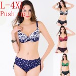 plus size swimwear  large size Swimsuit  bikini swimwear women female swimwear  beach wear bathing suit bikini set plavky 4XL