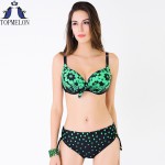 plus size swimwear plavky swimsuit women Swimwear bikini 2016 bikini set swimsuit solid  female Large Size Swimwear bathing suit