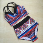 plus size swimwear swimwear large size bikini set plavky 2017 high waist biquini push up bathing suit bandage beach wear h420