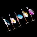 spinner&spoon  Metal Lures 5pcs Fishing Lures Hard Bait Fresh Water Bass Walleye Crappie Minnow Fishing Tackle SP120SX302