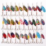 spinner&spoon  Metal Lures 5pcs Fishing Lures Hard Bait Fresh Water Bass Walleye Crappie Minnow Fishing Tackle SP120SX302