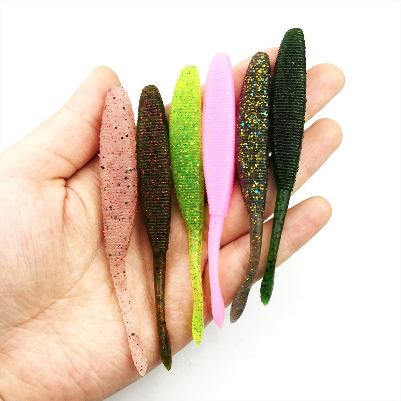 -Artificial-fishing-lure-soft-with-salt-smell-4pcs-54g95cm--vivid--Fishing-Worm-Swimbait-Soft-Lure-F-32755741117