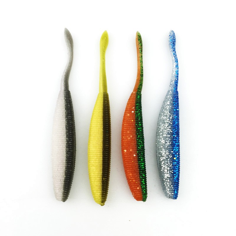 -Artificial-fishing-lure-soft-with-salt-smell-4pcs-54g95cm--vivid--Fishing-Worm-Swimbait-Soft-Lure-F-32755741117