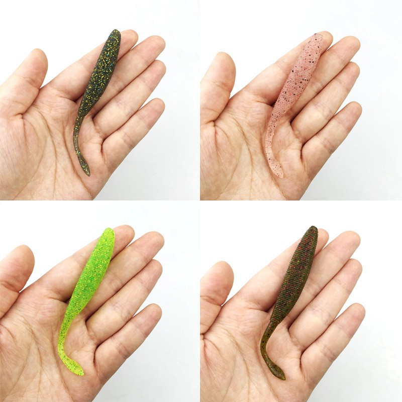 -Artificial-fishing-lure-soft-with-salt-smell-4pcs-54g95cm--vivid--Fishing-Worm-Swimbait-Soft-Lure-F-32755741117