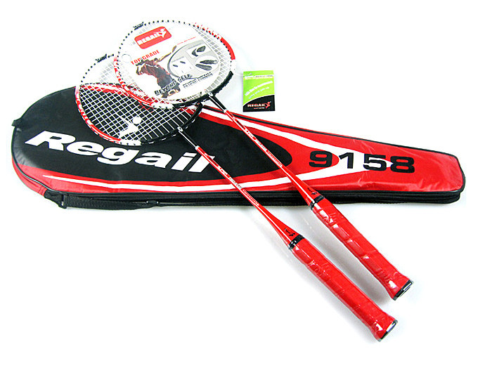 1-Pair-Regail-9158-Durable-Speed-Badminton-Racket-Battledore-Racquet--Carry-Bag-for-Couples-Red-1968073943