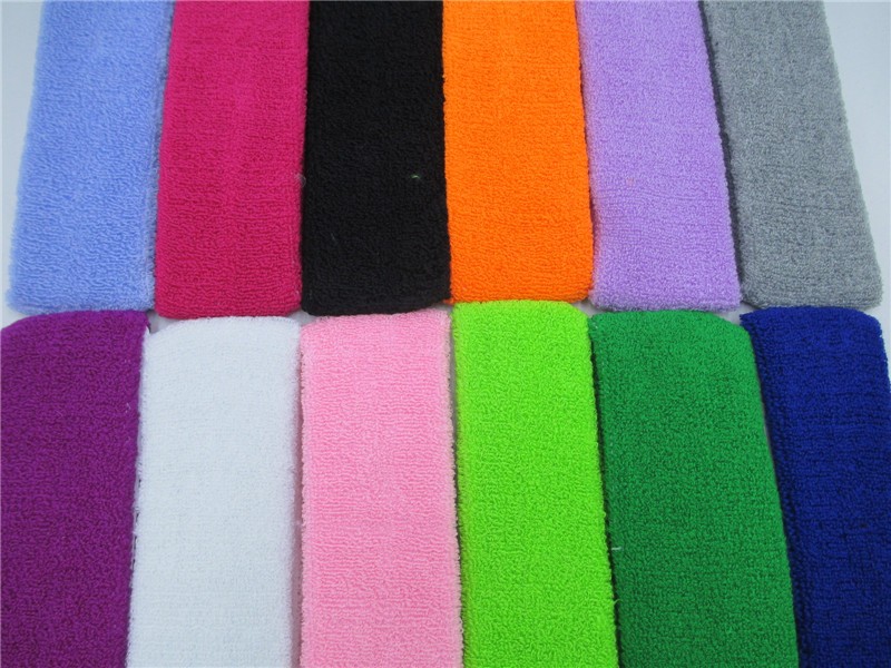 100-Cotton-Thick-Tower-Sports-Headband-Tennis-Badminton-Basketball-Sweatband-Head-Sweat-Band-Basketb-32655659339