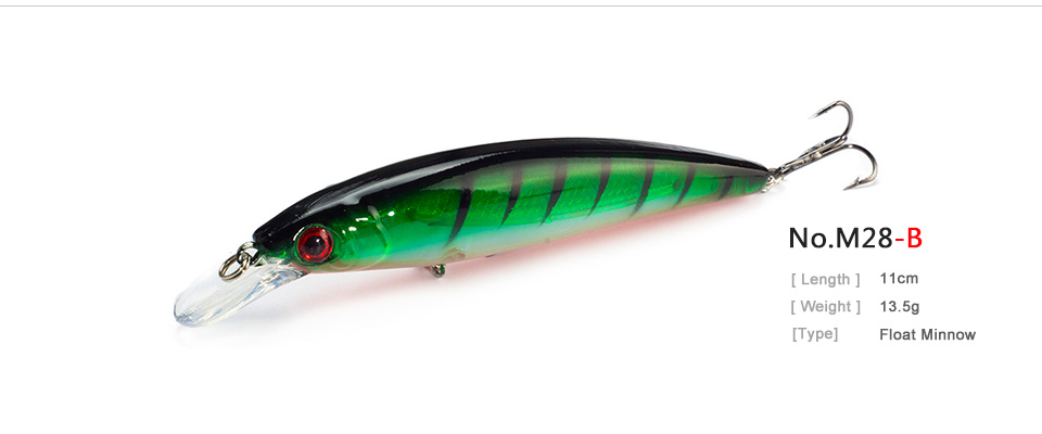 10PCSLOT-135G-11CM-Fishing-Lure-Minnow-Lures-Hard-Bait-Pesca-Fishing-Tackle-isca-artificial-10-Color-32299985099