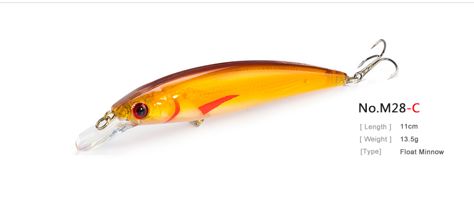 10PCSLOT-135G-11CM-Fishing-Lure-Minnow-Lures-Hard-Bait-Pesca-Fishing-Tackle-isca-artificial-10-Color-32299985099