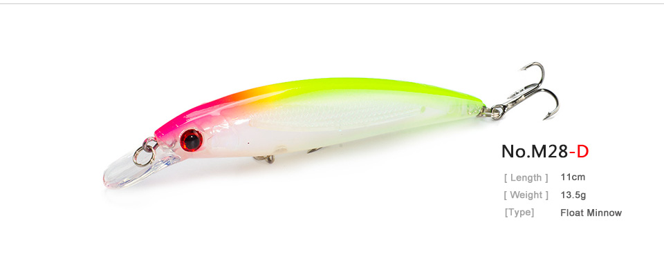 10PCSLOT-135G-11CM-Fishing-Lure-Minnow-Lures-Hard-Bait-Pesca-Fishing-Tackle-isca-artificial-10-Color-32299985099