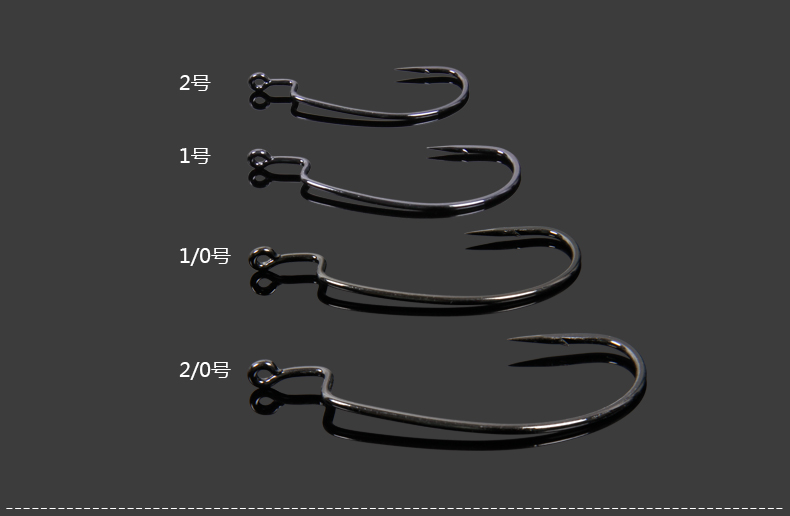 10pcslot-Trulinoya-carbon-Steel-Fishing-Hooks-lead-jig-head-4-Sizes-1-2-10-20-anzuelos-acero-carbono-32747095118