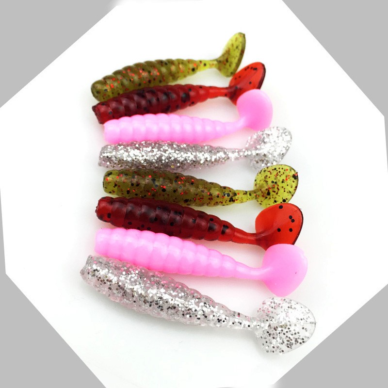 14PcsLot-4cm13g-Lures-Soft-Bait-Worms-fishing-lure-with-salt-smell-Hot-Fishing-Takcle-Grub-Artificia-32735261273