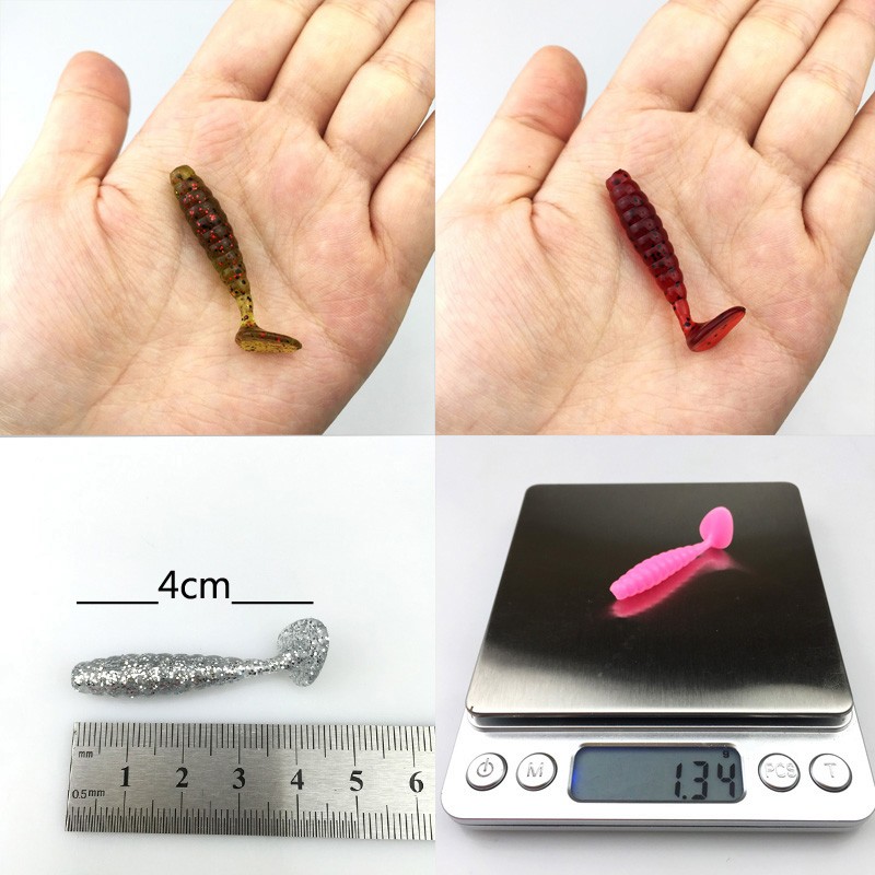 14PcsLot-4cm13g-Lures-Soft-Bait-Worms-fishing-lure-with-salt-smell-Hot-Fishing-Takcle-Grub-Artificia-32735261273