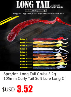 15pcs-a-lot--Afishlure-single-tail-soft-bait-38mm-036g-root-fishing-soft-bait-artificial-Lure-plasti-32776414574