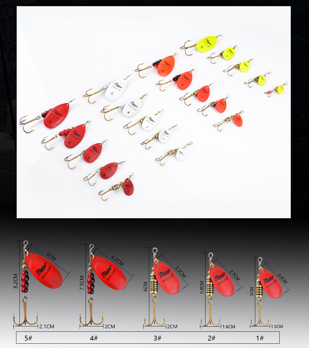 1PC-4-Color-Size0-Size5-Fishing-Hard-Lure-Bait-Leurre-Peche-Mepps-Spoon-Fishing-Tackle-Vissen-Pesca--32713284150