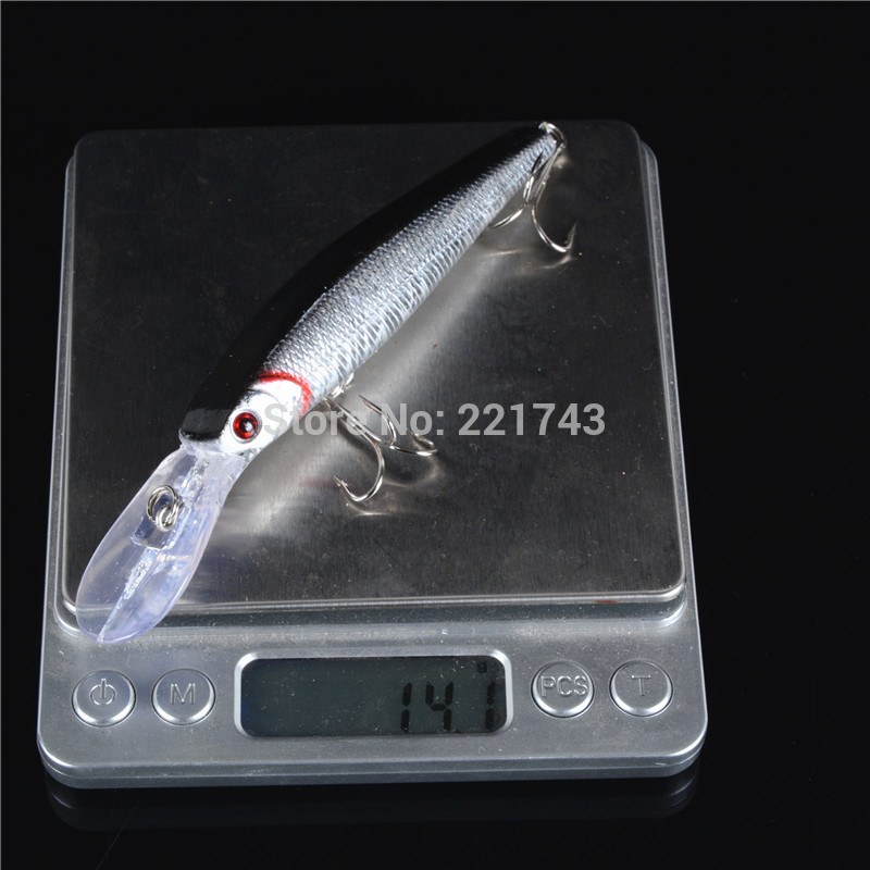 1PCS-4-COLORS-125cm-14g-Hard-Fishing-Lures-Plastic-Minnow-Crankbaits-Treble-Hooks-Artificial-Bait-32703071027