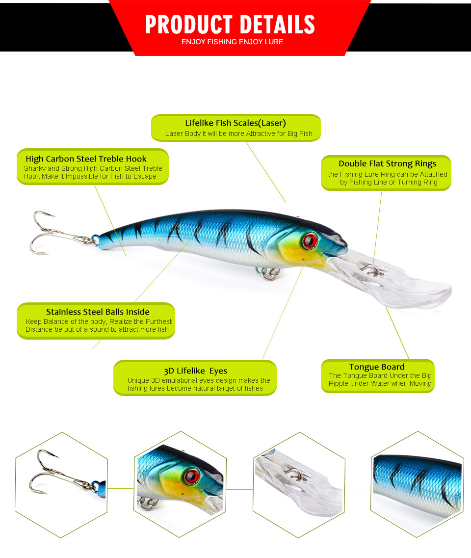 1pc-Huge-Fishing-Lures-17cm-669quot2869g-101oz-8-colors-Fishing-Tackle-2-Hook-Fishing-Bait-Seawater-32731503476