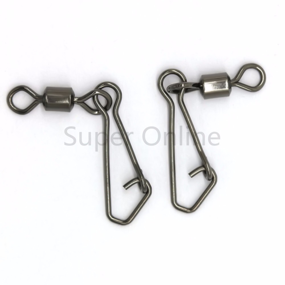 200pcslot-MSQL-Fishing-Swivels-10---8-Rolling-Swivel-With-Hooked-Snap-Fishhooks-Tackle-32682405772