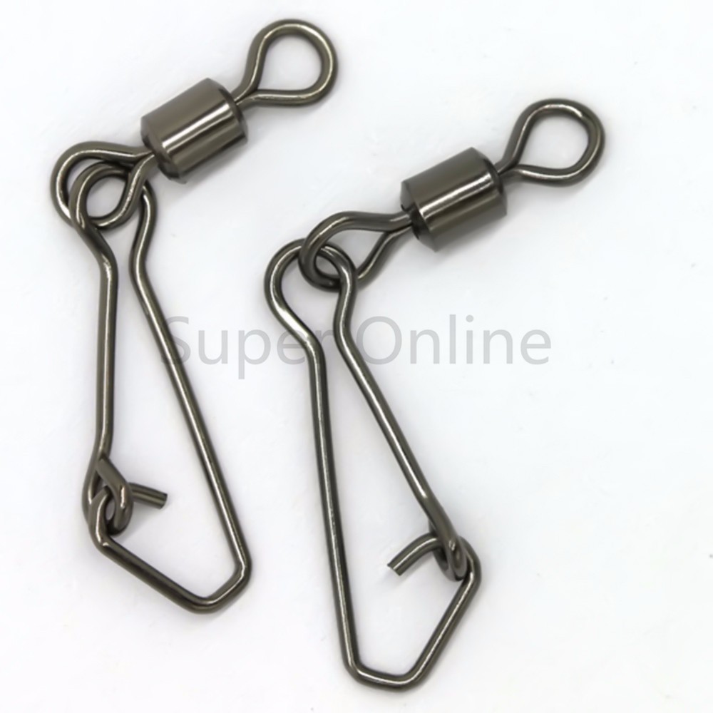 200pcslot-MSQL-Fishing-Swivels-10---8-Rolling-Swivel-With-Hooked-Snap-Fishhooks-Tackle-32682405772