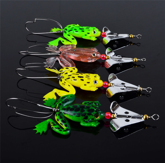 2014-New-frogs-Fishing-Lure-Set-4pcsLOT-Rubber-Soft-Fishing-Lures-Bass-SpinnerBait-spoon-Lures-carp--32419217412