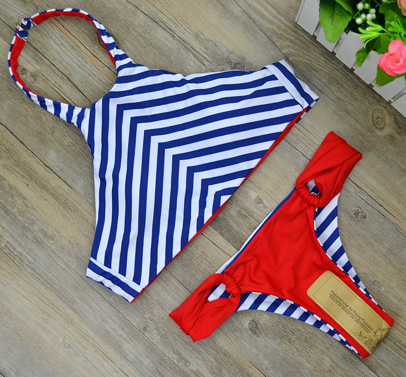 2016--New-Retro-Halter-Swimsuit-Reversible-Bikini-Bandage-Swimwear-Cut-Out-Swimsuit-Brazilian-Printe-32542174471