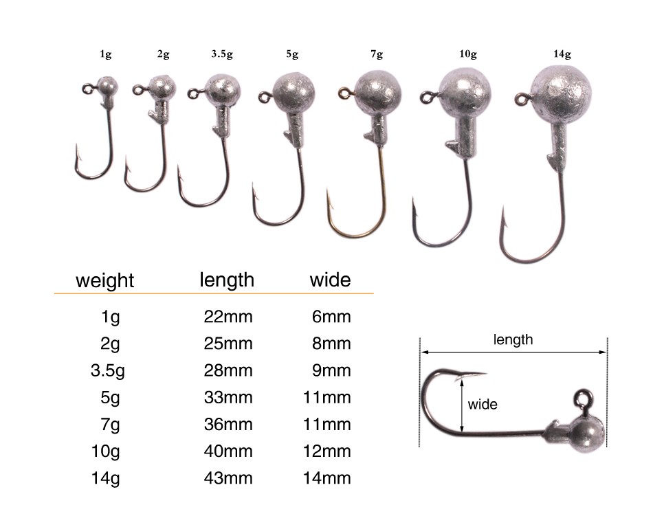 2016-New-Anmuka-Jig-Hooks-1g-2g-35g-5g-7g-10g-14g-20g-Lead-Head-Jigs-With-Single-Hook-Pesca-Accessor-32675478851