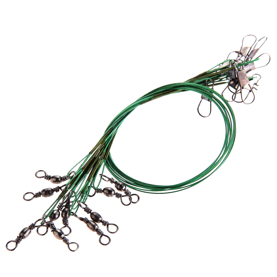 2016-New-Hot-Sale-High-Quality-Practical-10pcs-28cm-Copper-Fishing-Leader-Wire-Fish-Tackle-Rig-Dark--32612778982