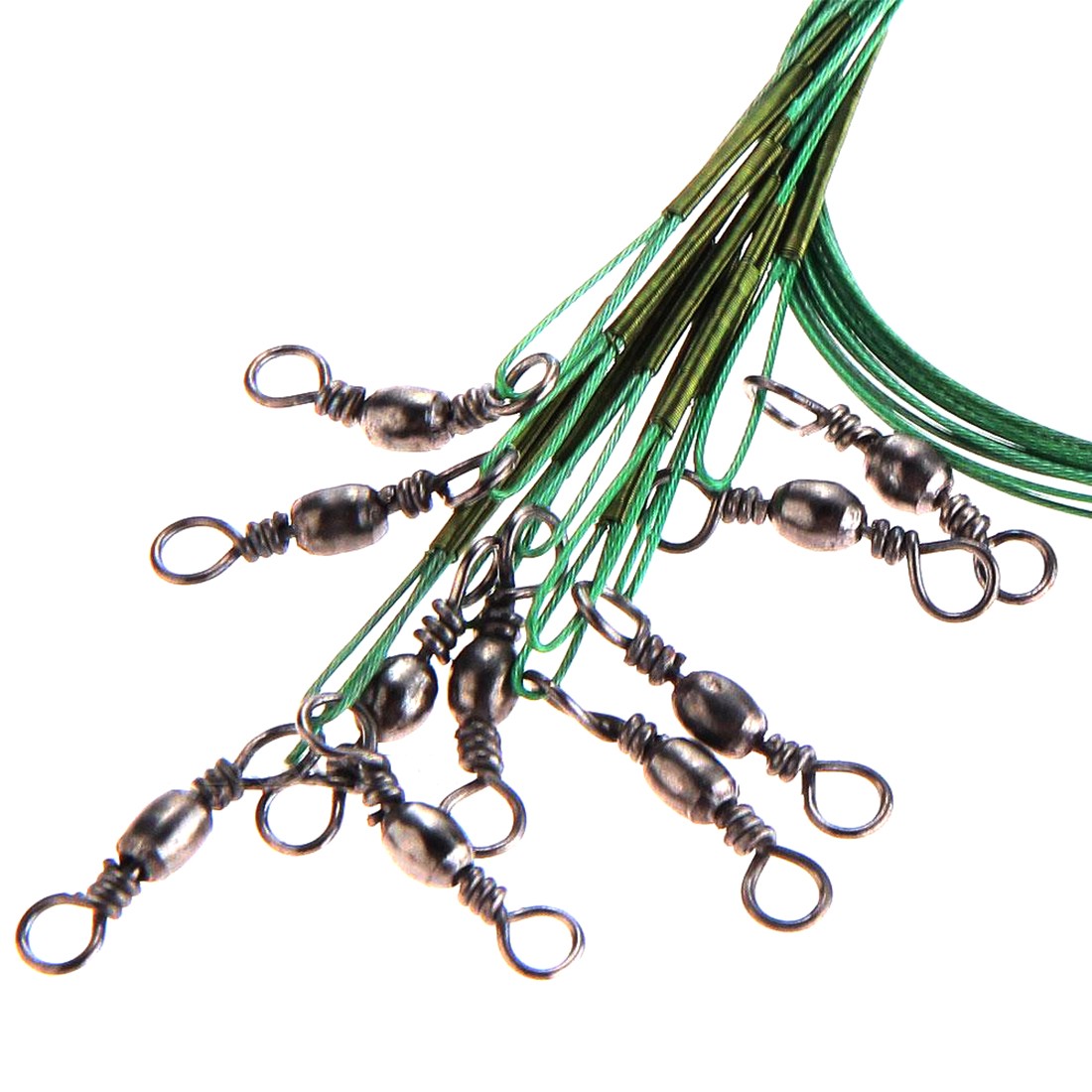 2016-New-Hot-Sale-High-Quality-Practical-10pcs-28cm-Copper-Fishing-Leader-Wire-Fish-Tackle-Rig-Dark--32612778982