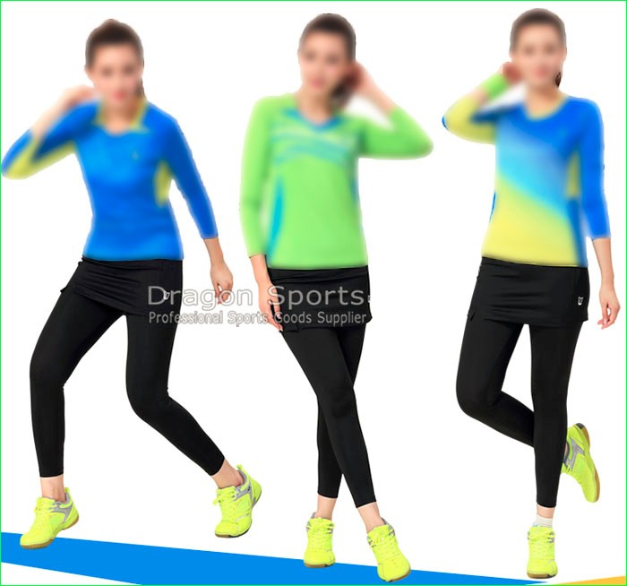 2016-New-Sports--Fake-Two-Pieces-Running-Leggings-Tennis-Badminton-Yoga-Skirt-Pants-Quick-Dry-32741410342