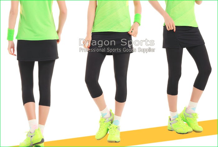 2016-New-Sports--Fake-Two-Pieces-Running-Leggings-Tennis-Badminton-Yoga-Skirt-Pants-Quick-Dry-32741410342