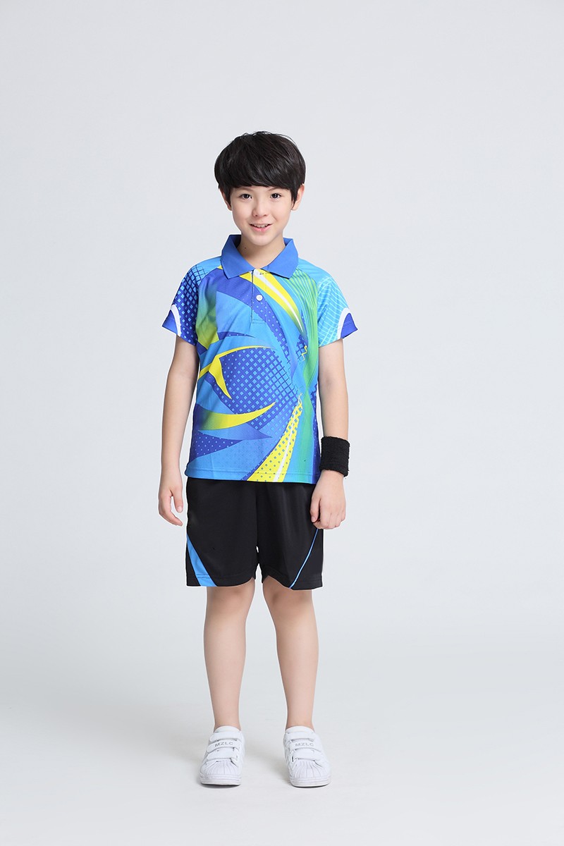 2017-New-Quick-Dry-Children-Table-Tennis-Polo-Shirts--Breathable-BoysGirls-Badminton-Tennis-Sports-s-32784768208