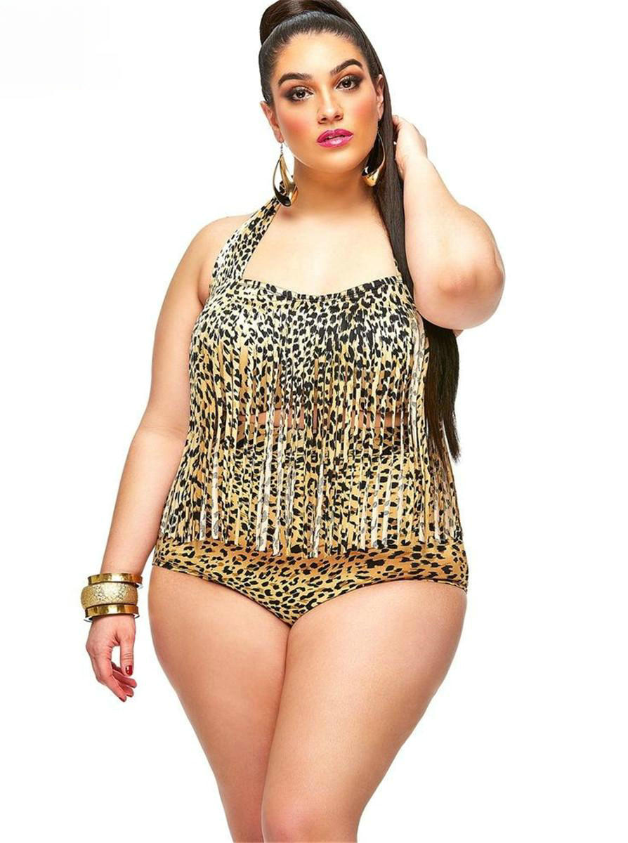 2017-Plus-Size-Bikini-Set-Women-Ladies-Sexy-Retro-Padded-Push-Up-Tassel-High-Waist-Floral-Swimwear-S-32648907591