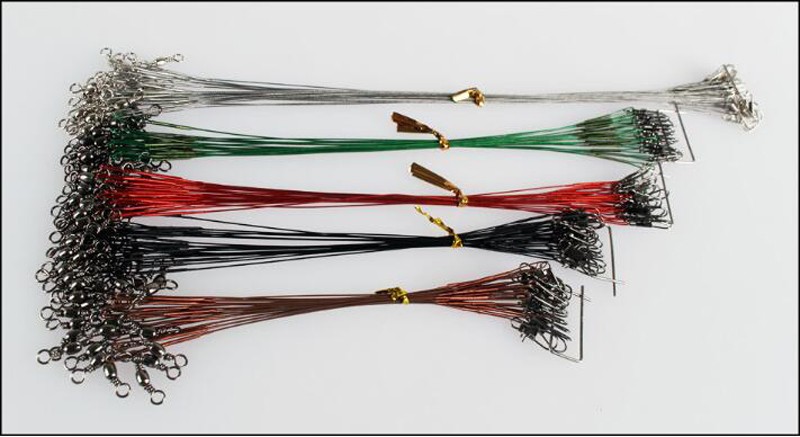 20Pcs-Fly-Fishing-lead-Line-Leader-Wire-leading-line-Sleeve-and-Swivel-Stainless-Steel-Rolling-Swive-32757370520