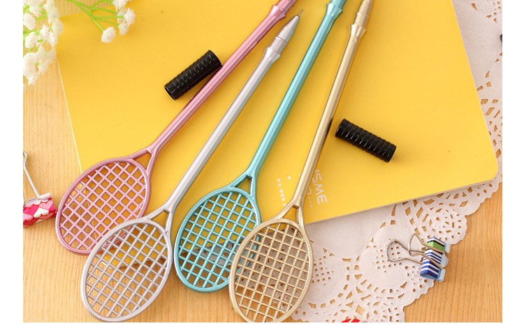 2PCSLOT-GENKKY-Stationery-office-supplies-creative-badminton-racket-Gel-Ink-pen-insert-sets-of-pen-32785556967